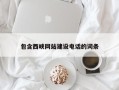 青州包含西峡网站建设电话的词条